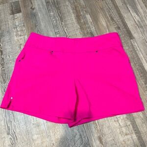 INC International Concepts Hot Pink Golf Shorts Women's Size 10 Stretch Fabric